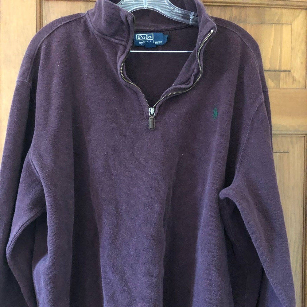Purple maroon Polo quarter zip